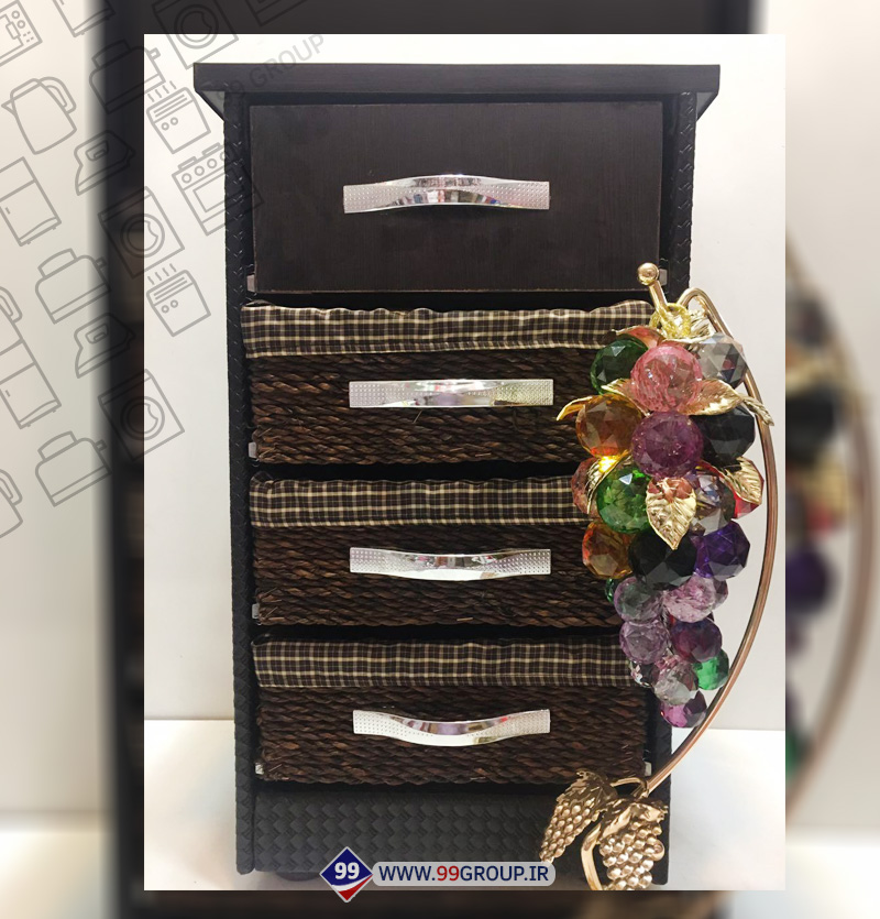 جا پیازی ۴ کشو چرم کد 89