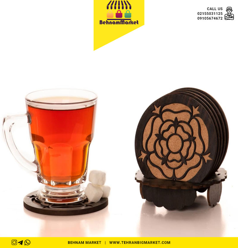 زیر لیوانی دوبل ۶تایی