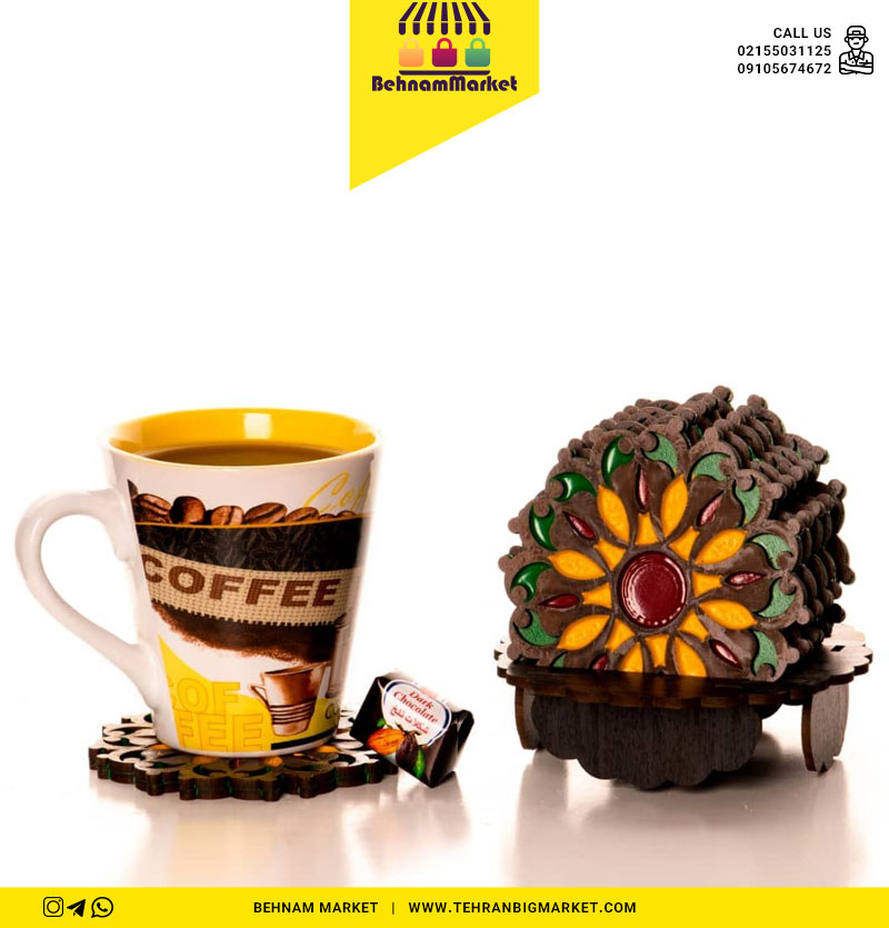 زیر لیوانی دوبل ۶تایی