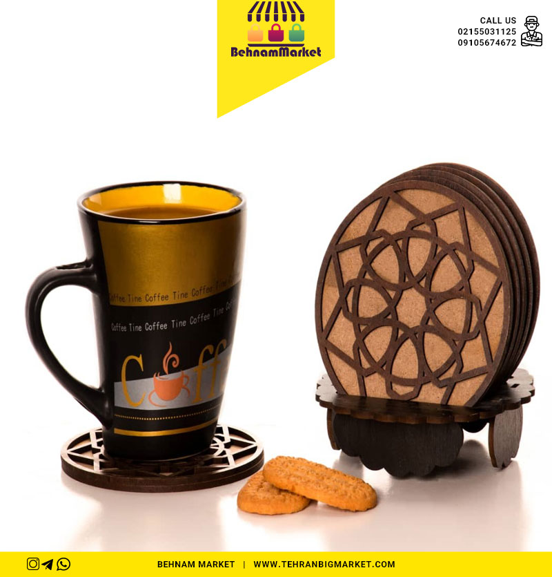 زیر لیوانی دوبل ۶تایی