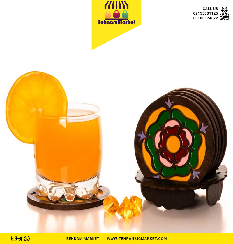 زیر لیوانی دوبل ۶تایی