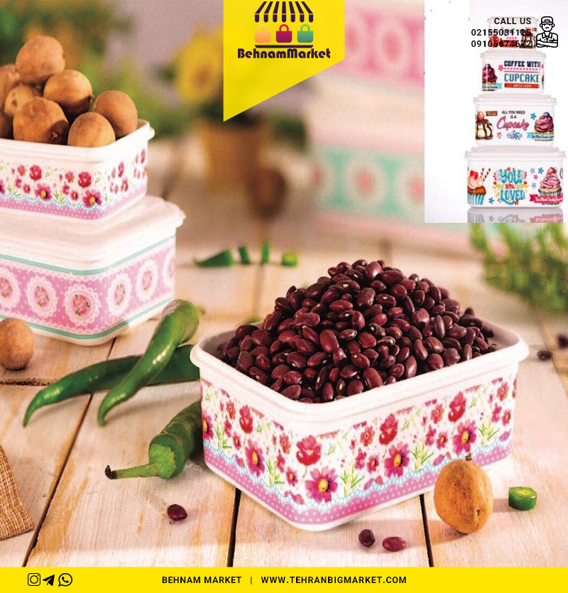 ۴تیکه گلدار مستطیل