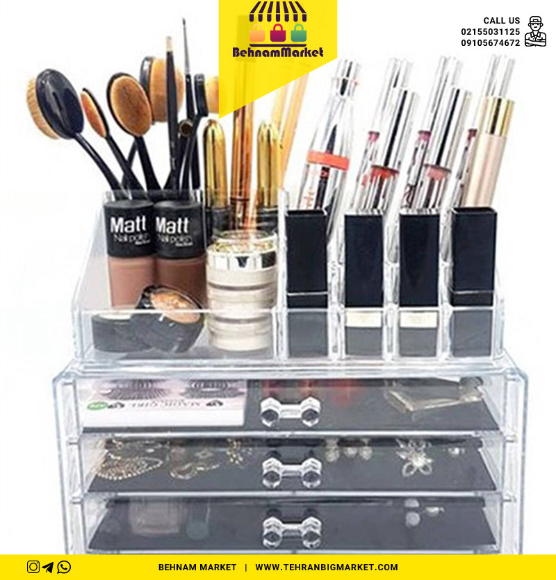 استند لوازم ارایش ۳ کشو