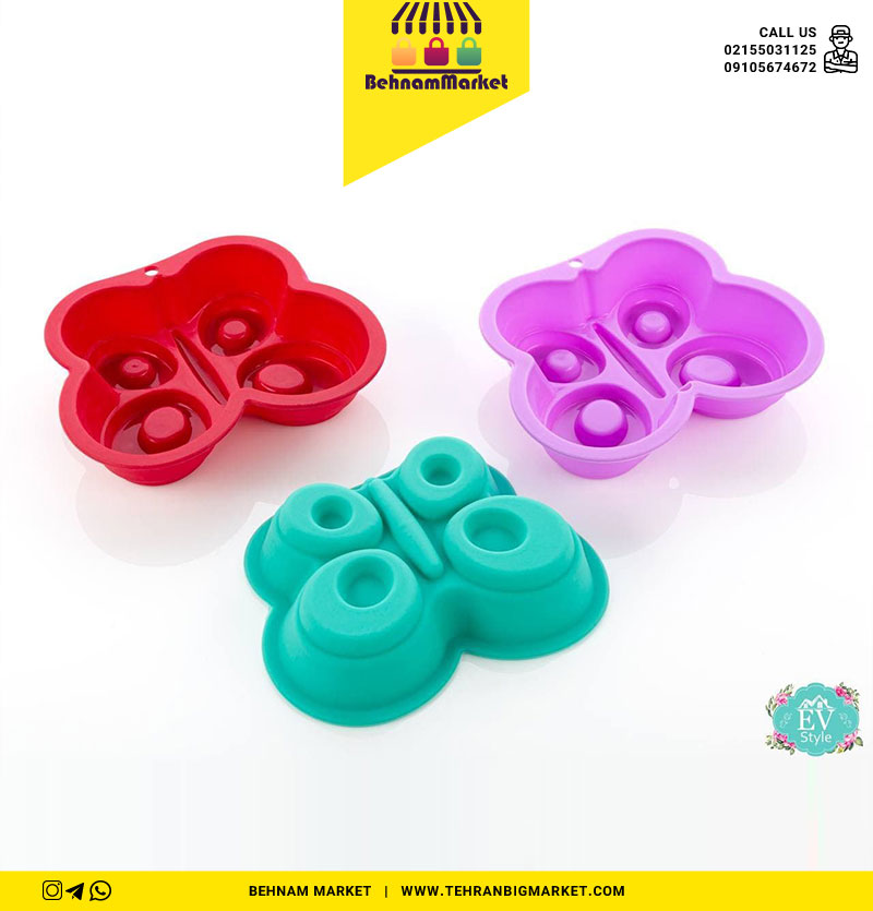 قالب ژله و کیک سیلیکونی طرح پروانه