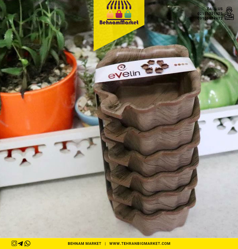 برگ ۶ تایی طرح چوب