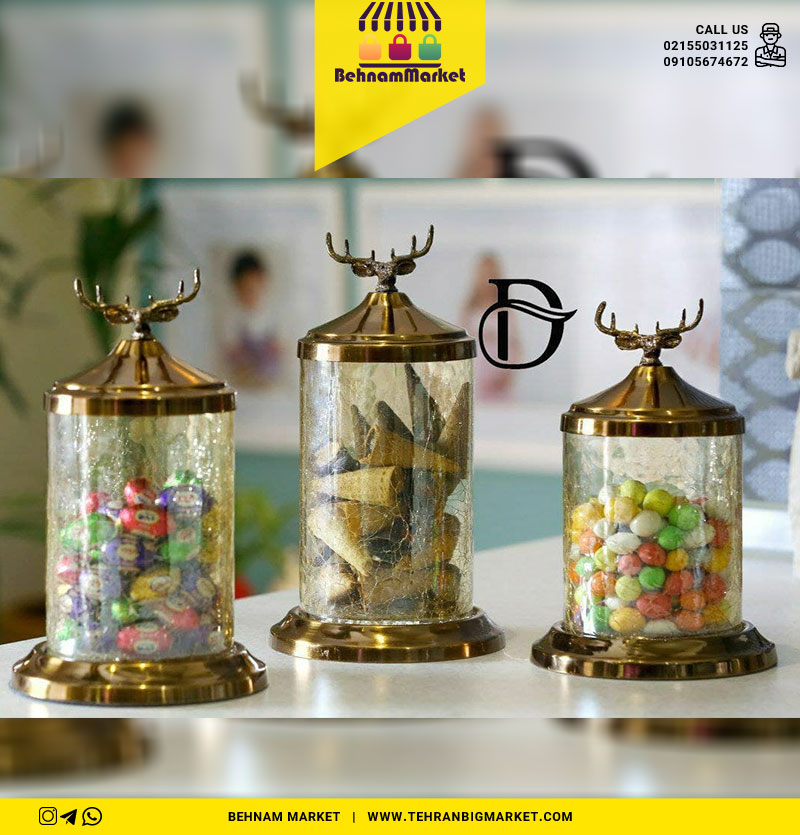 کندی سه سایز شیشه ترک