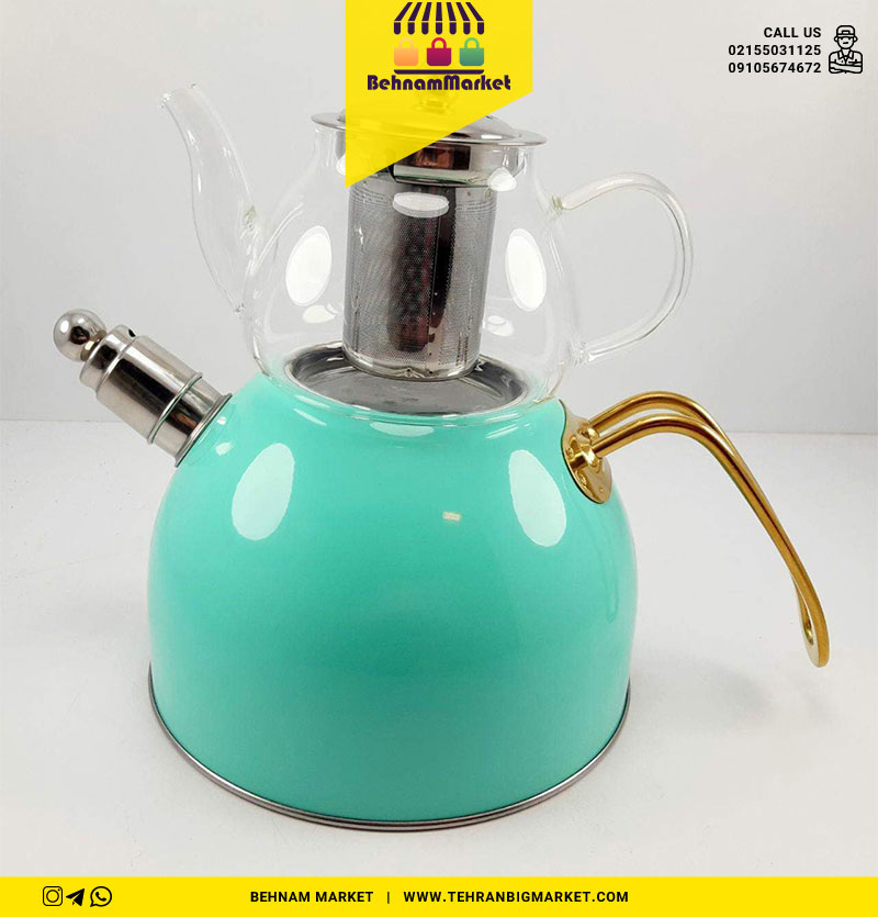 کتری و قوری سوتی رنگی