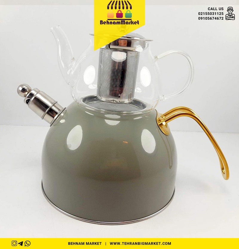 کتری و قوری سوتی رنگی