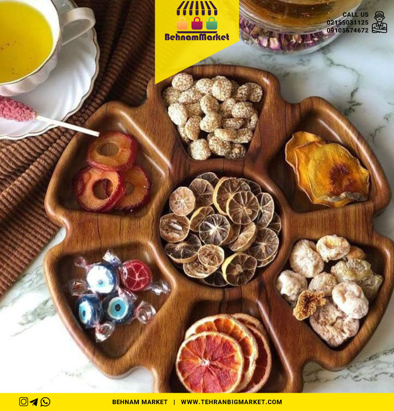 اردو خوری گرد ۷ خانه طرح چوب