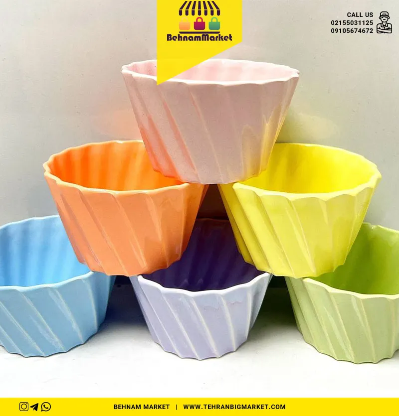 پیاله ۶عددی سرامیکی طرح جور