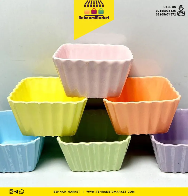 پیاله ۶عددی سرامیکی طرح جور