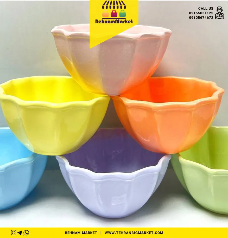 پیاله ۶عددی سرامیکی طرح جور