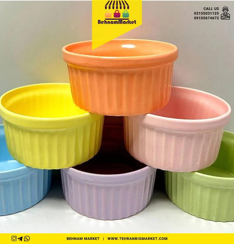 پیاله ۶عددی سرامیکی طرح جور