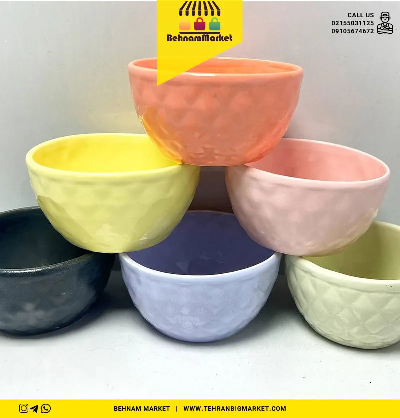 پیاله ۶عددی سرامیکی طرح جور