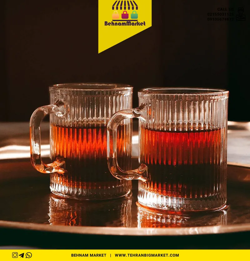 لیوان دسته دار تیام ۶ عددی