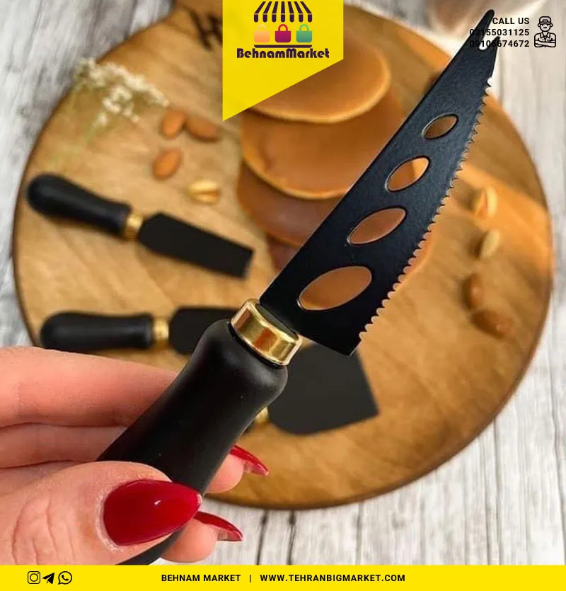 ست کارد ۴ تایی صبحانه تمام مشکی زوکی