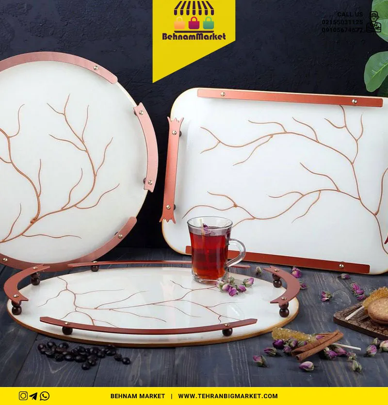 سینی رزین مستطیل