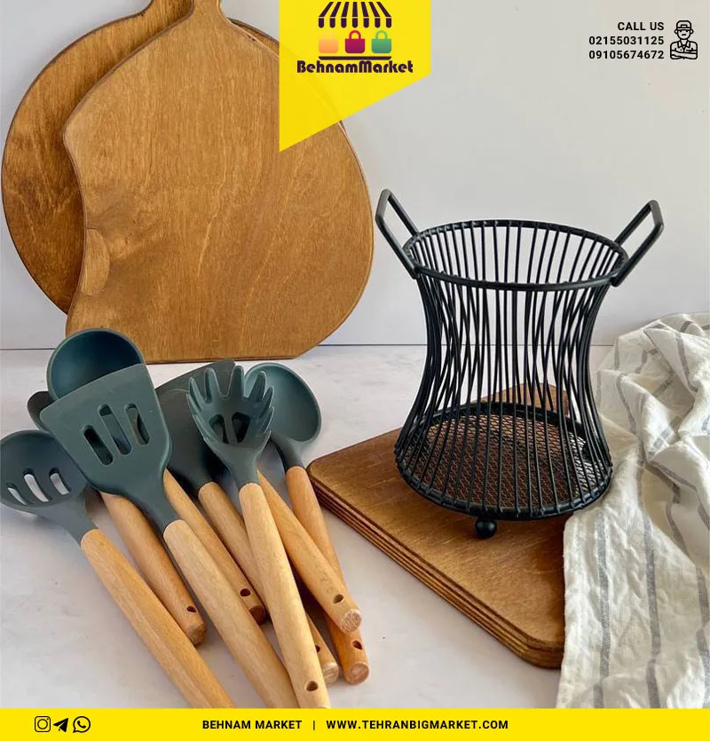 استند کفگیر و ملاقه دسته دار